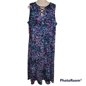 Lane Bryant v-neck maxi dress 20 petite/short